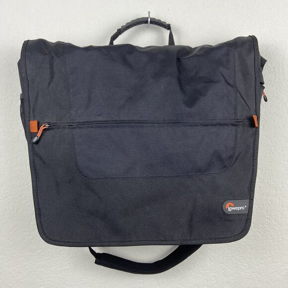 Lowepro Messenger Factor M Laptop Computer Bag Black Orange 16.5 x 12 - Picture 1 of 13